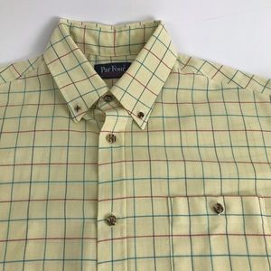Vintage Par 4 s/s Button Shirt Men’s L Yellow